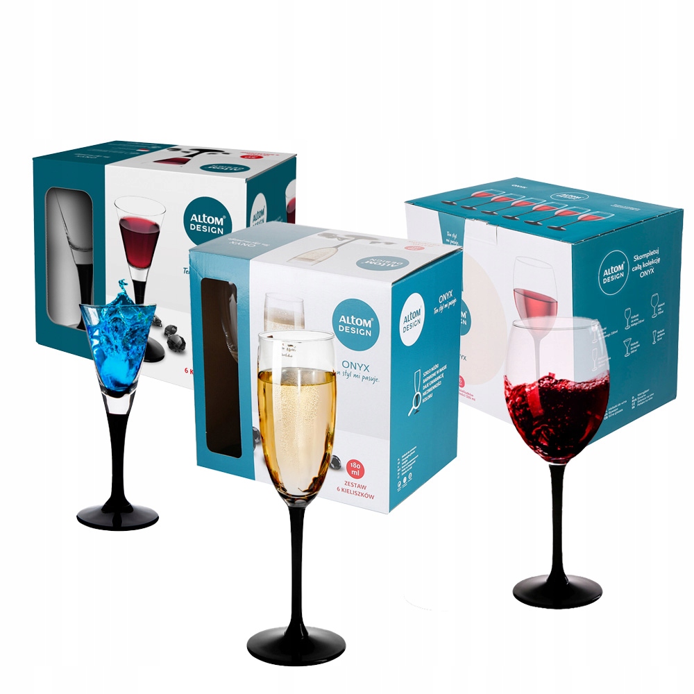 Kieliszki komplet do wina szampana wódki zestaw kieliszków Altom 18 sztuk