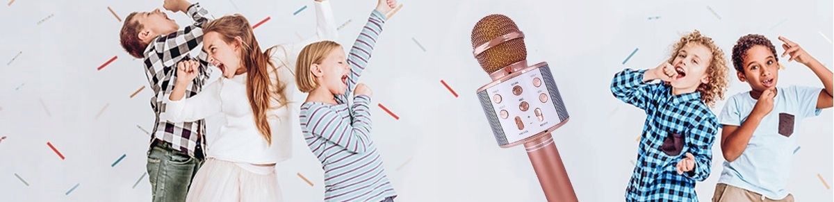 MIKROFON DLA DZIECI mikrofon KARAOKE mikrofon bezprzewodowy Z GŁOŚNIKIEM Model WS-858