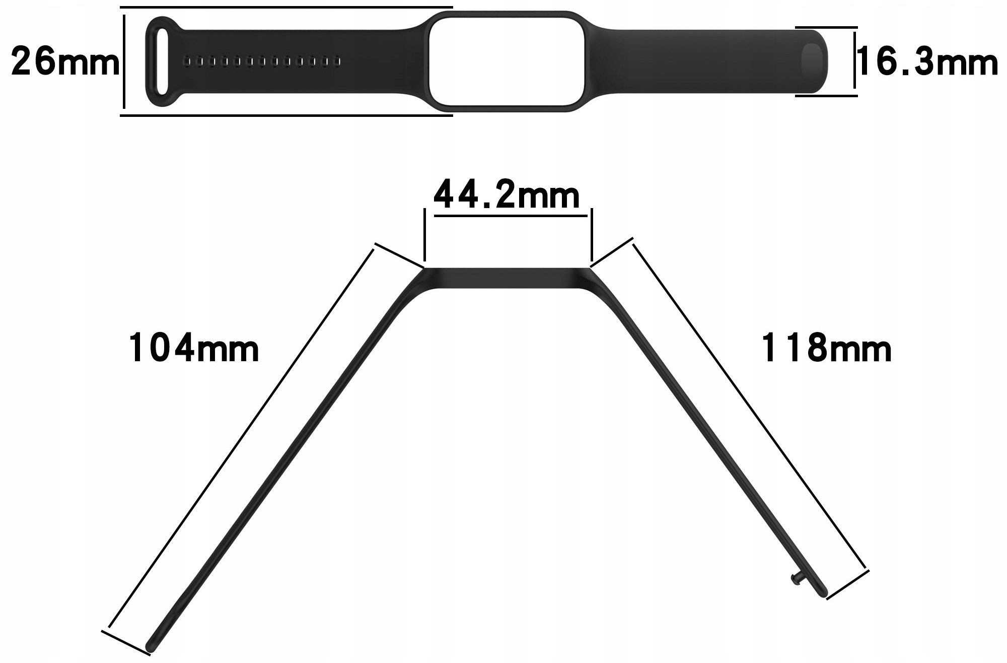 PASEK OPASKA DO XIAOMI REDMI SMART BAND 2 / MI BAND 8 ACTIVE | KOLORY Producent Inna
