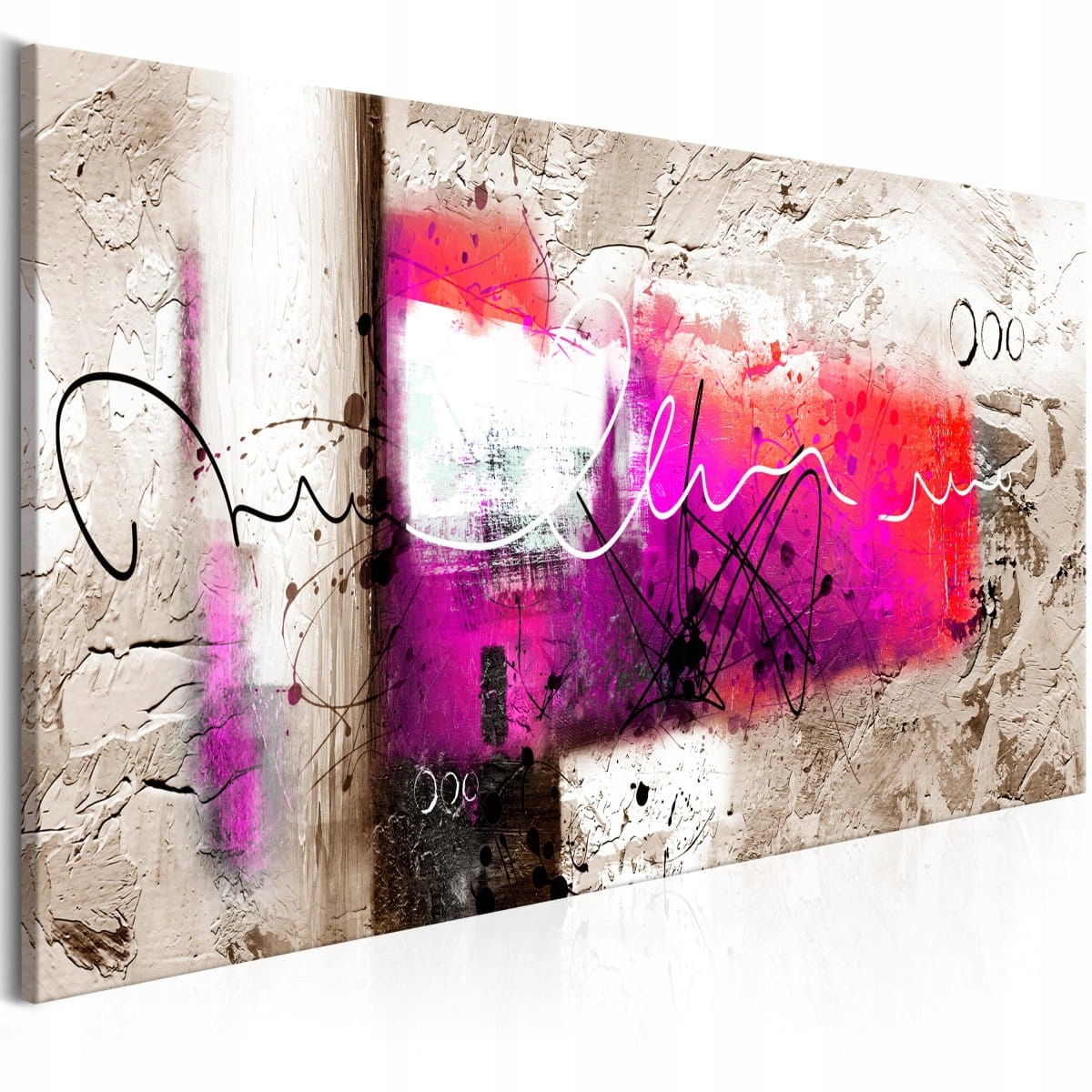 

Obraz - Młot (1-częściowy) różowy wąski - 120X40