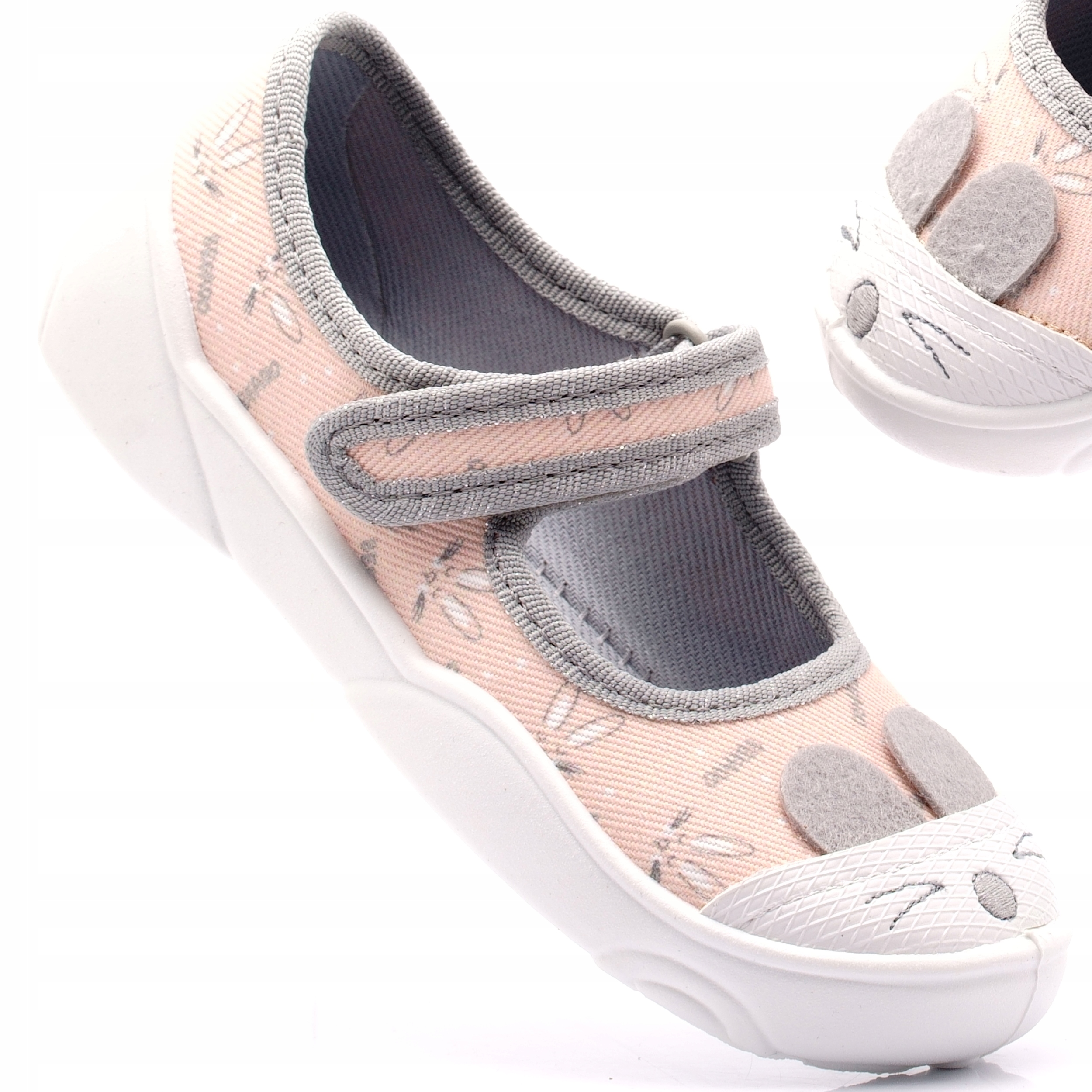 BEFADO TENISÓWKI KAPCIE BALERINKI NA RZEP 209P036 20