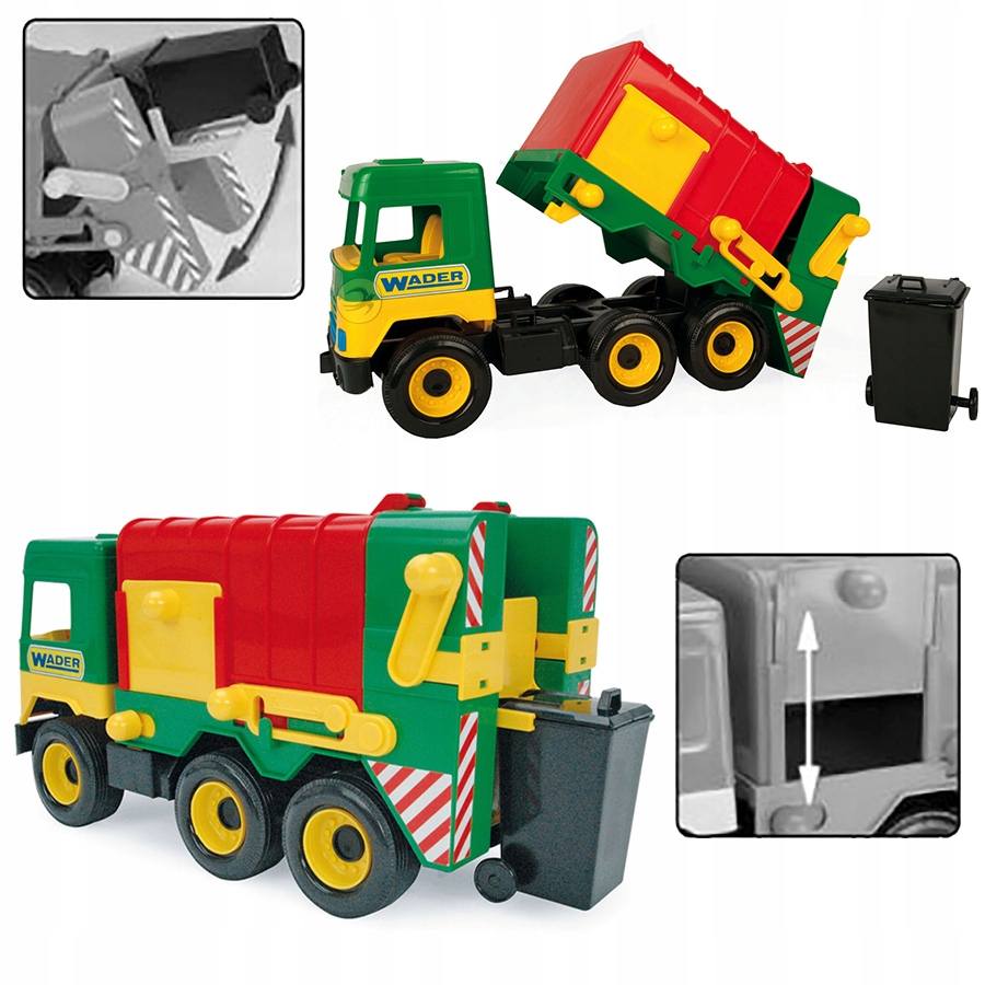 

Wader Middle Truck Auto Śmieciarka City 32380