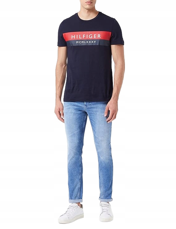 Tommy Jeans Modré Džíny S Oděrkami, Bavlna 32/32 6BA