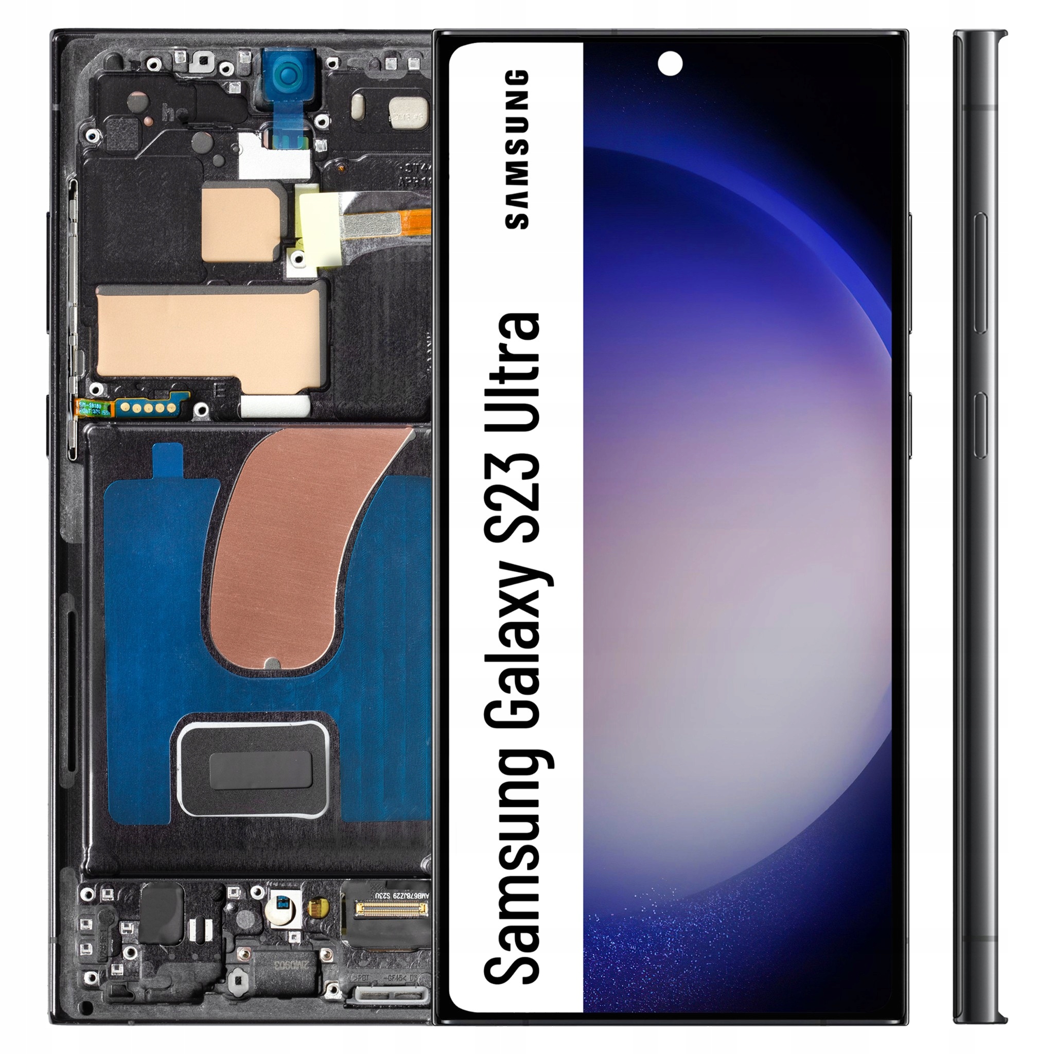 Big Size Oled pre Samsung Galaxy S23 Ultra LCD Čierny Dotykový Rámček Čierna