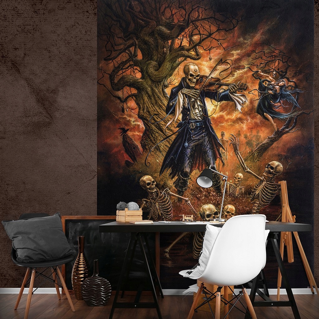 Vliesová Fototapeta 206x275 Kostra s houslemi +lepidlo