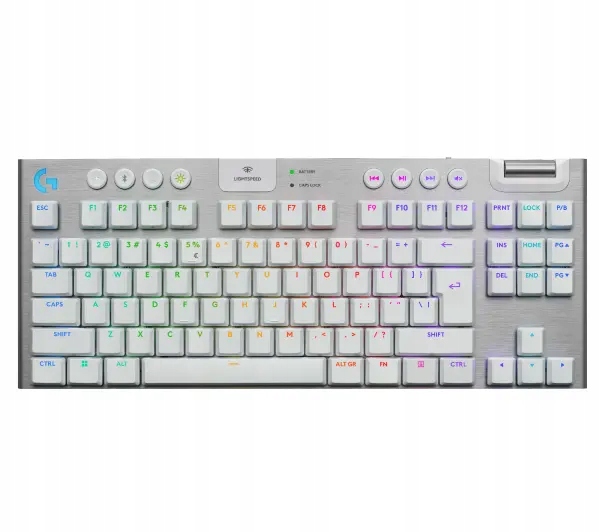 Klawiatura mechaniczna Logitech G915 X Lightspeed Tkl Tactile Us Intl Biała