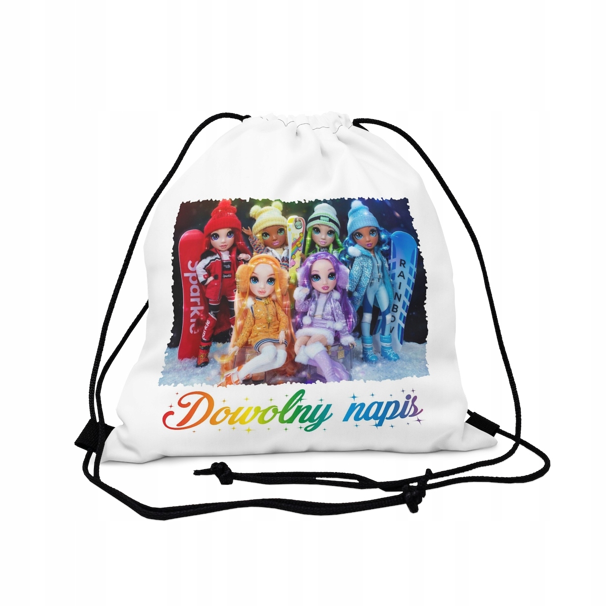 WOREK imię strój kapcie BUTY WF RAINBOW HIGH