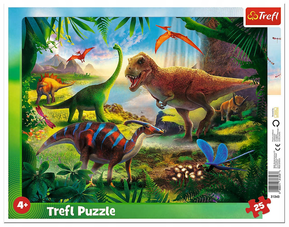 

Trefl Puzzle Ramkowe Dinozaury 25 Elementów