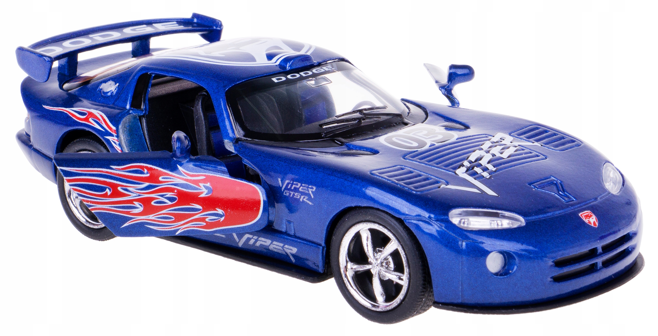

Dodge Viper Gts-r Model Metal Kinsmart 1:36 Nieb