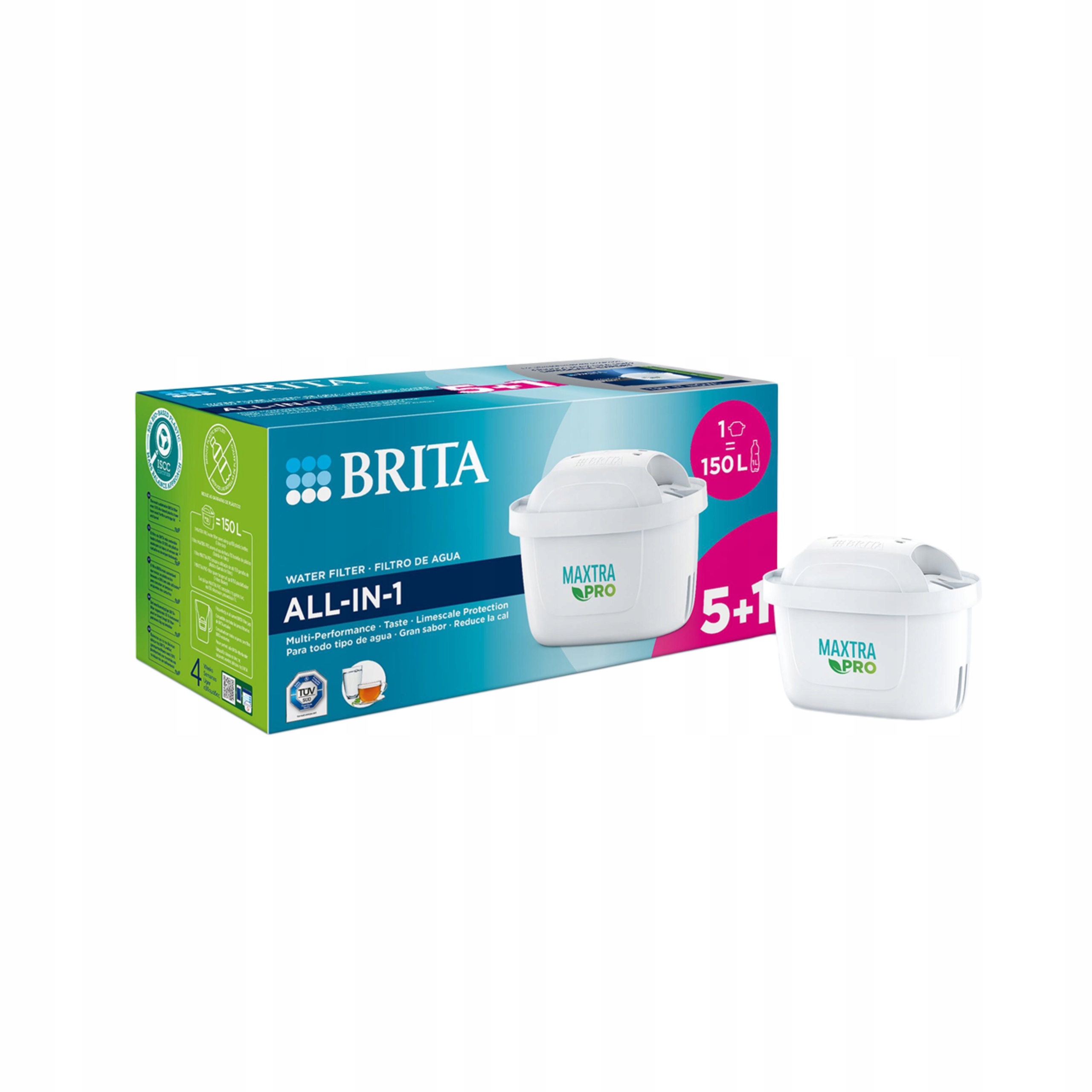 Filtr na vodu do konvice Brita Maxtra Pro All-in-1, 6 (5+1) ks