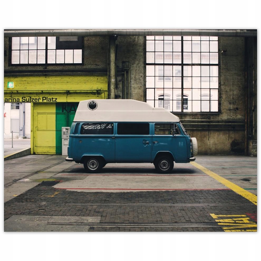 

Plakat 50x40 Niebieski bus Auto