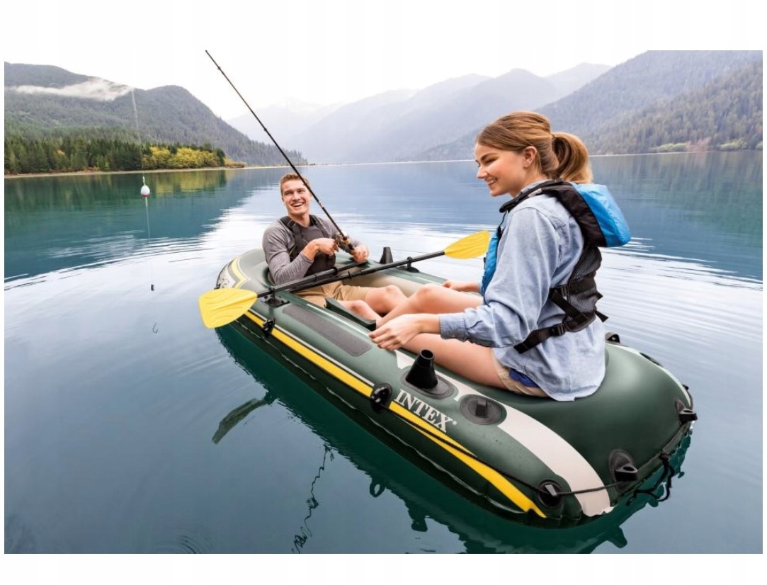 Ponton Seahawk 2 -wiosła+pompka- kpl. 68347 Intex Kod producenta 68347