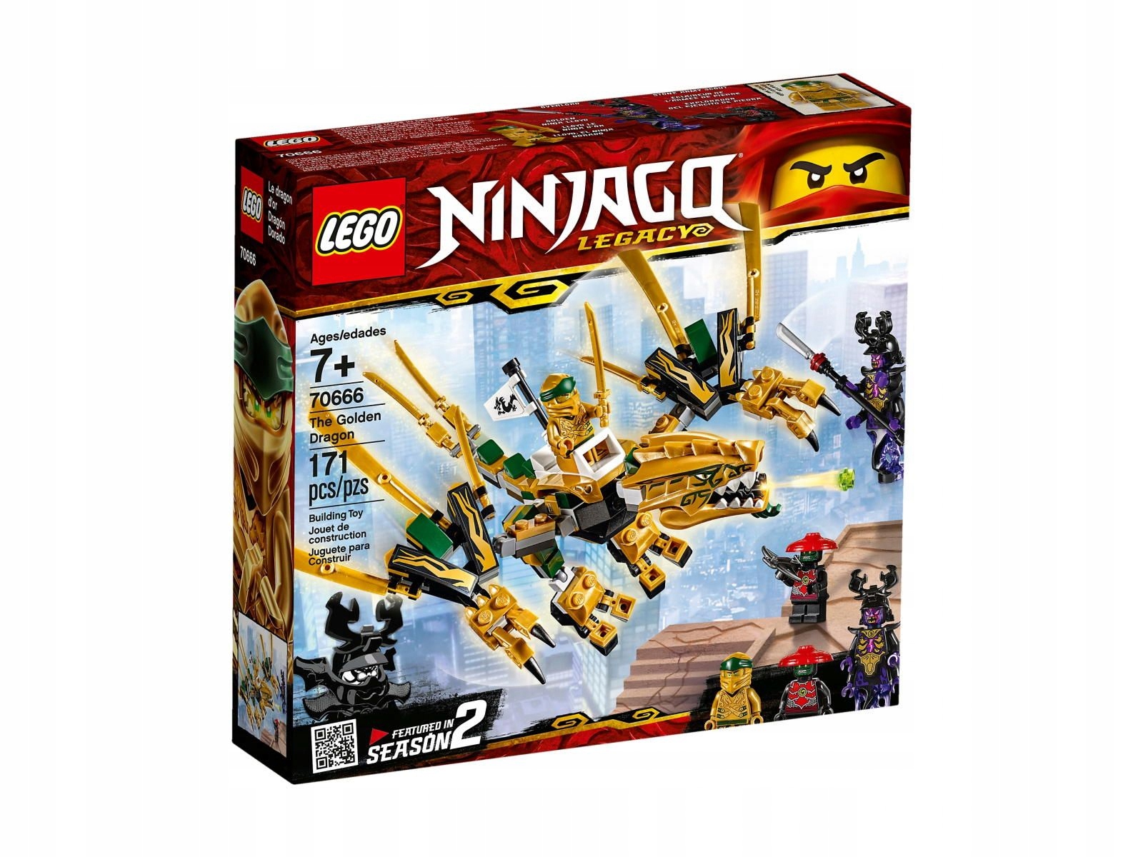 Lego Ninjago 70666 Zlatý drak Nové