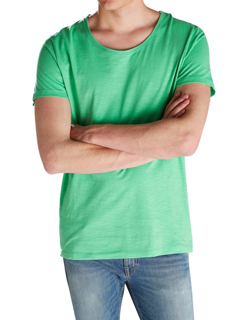 Jack Jones Zielony Męski T-shirt GREEN NEON _ S