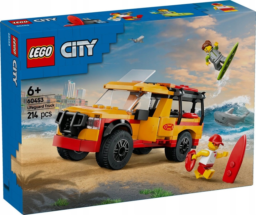 stavebnice Lego City Záchranářská dodávka plážových záchranářů 214 dílků 60453