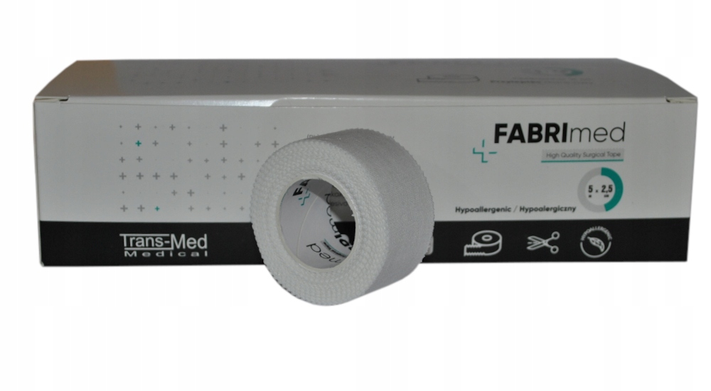 

Plaster Tkaninowy Fabrimed 2,5cm x 5m 1SZT