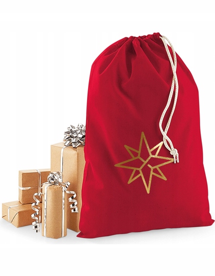 worek Mikołaja czerwony DUŻY XL 49x75 na prezenty