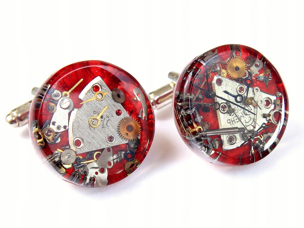 Unikátní Pánské Sponky Mechanical Red