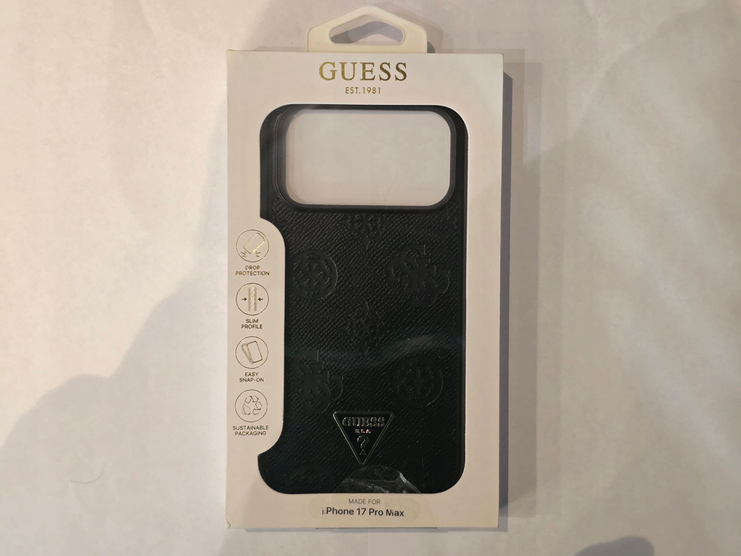 Guess Case do Iphone 17 Pro Max Czarny