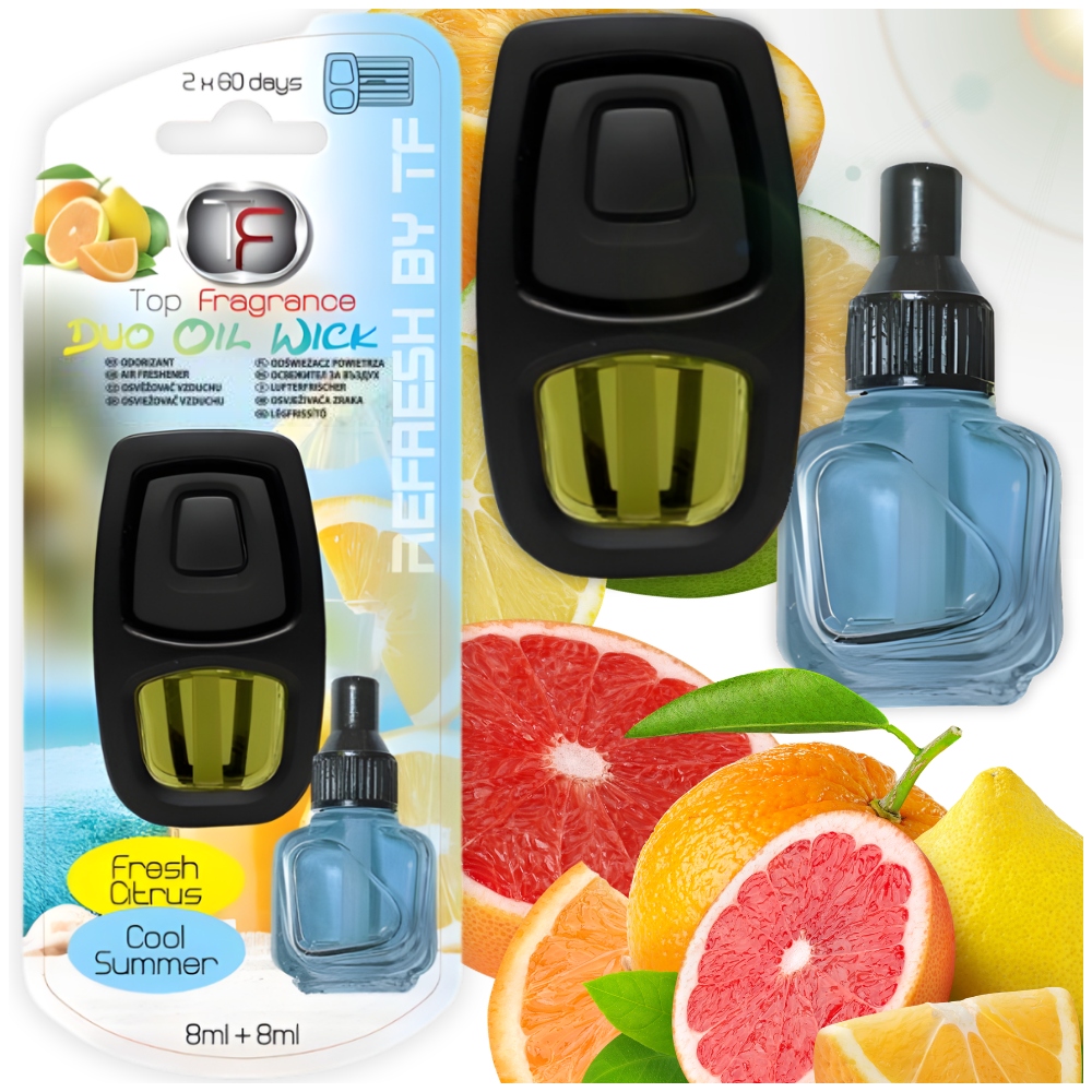 Zapach do samochodu Kratki Nawiewu Długotrwały 120dni Fresh Citrus Summer