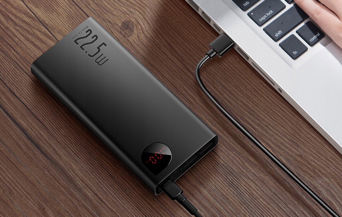 BASEUS POWERBANK FUNKCJONALNY 10000 MAH 22.5 W LED PD 3.0+ QC 3.0 Napięcie nominalne 5 V