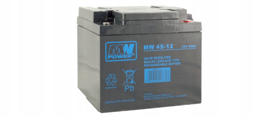 akumulátor Agm 12V/45Ah, 198*166*171 (T16) Mw 45-12