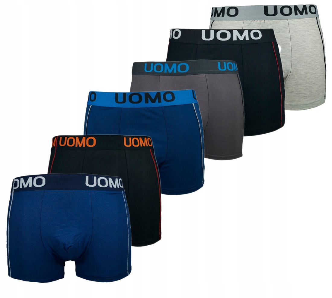 

Bokserki męskie Uomo wielokolorowe baw. 6 szt. XXL