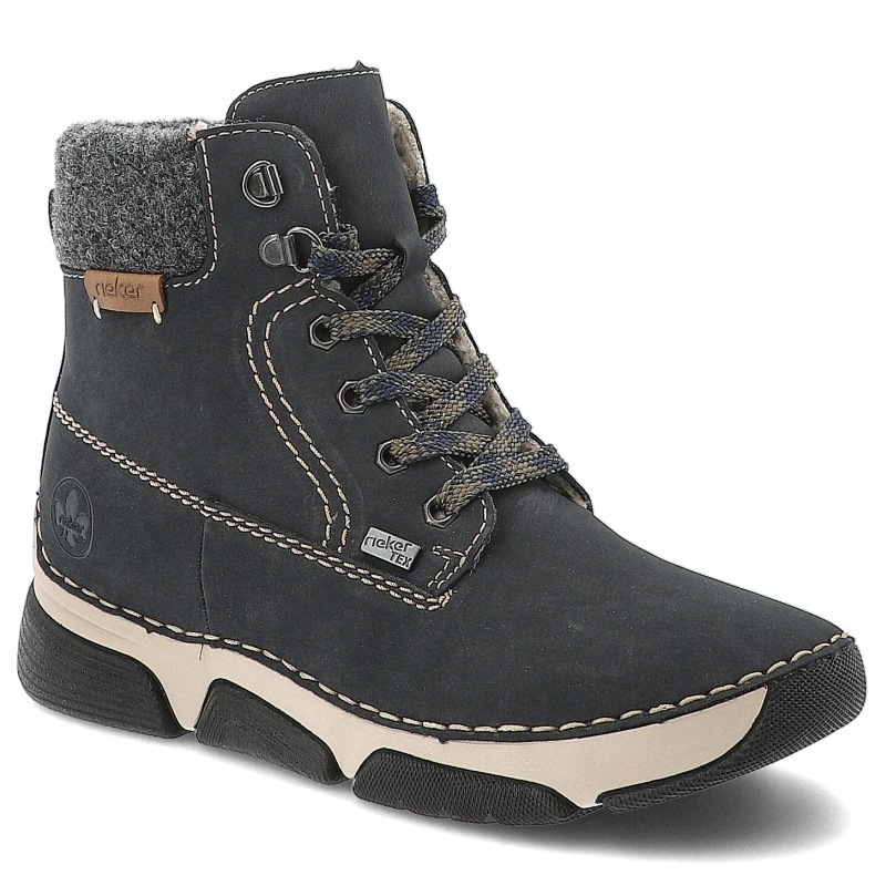 Dámské kozačky Rieker, modré, 45925-14 Blue