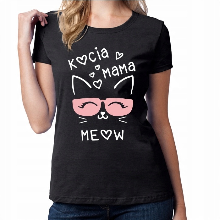 

Koszulka Damska Z Kotem Tshirt Kot Koty