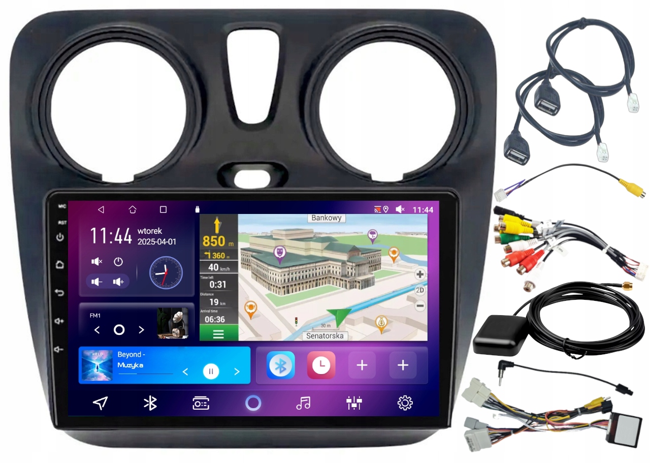 Autorádio Android Dacia Dokker Lodgy 2012-2020 Wifi Usb 4GB 64GB