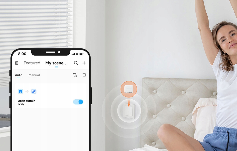 SONOFF INTELIGENTNY PRZEŁĄCZNIK SWITCH PILOT SCEN WI-FI S-MATE2 BEZ N Stan opakowania oryginalne