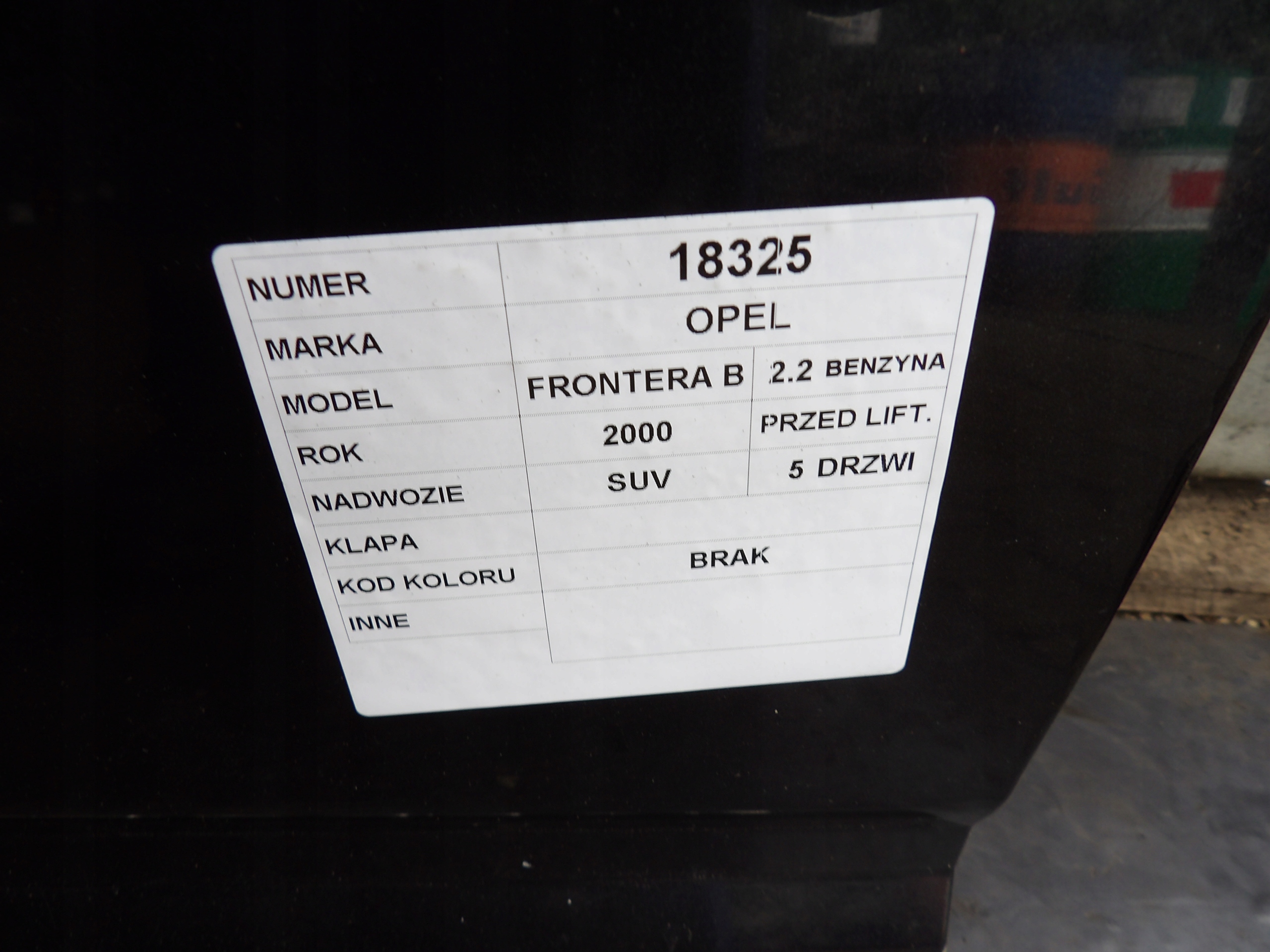 Opel Frontera B Heckklappe