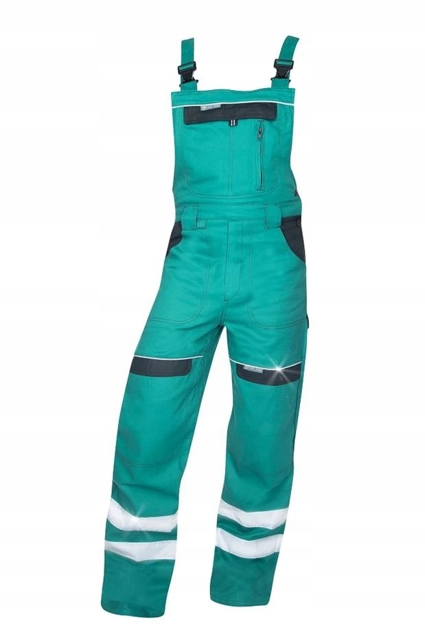 Kalhoty s laclem Ardon Cool Trend s reflex. pruhy zelené 58