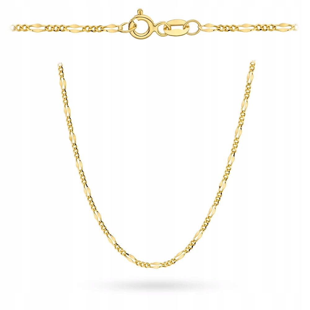 Řetízek Zlatý 585 Spletený Figaro Gucci 45 CM Ideální Jako Dárek