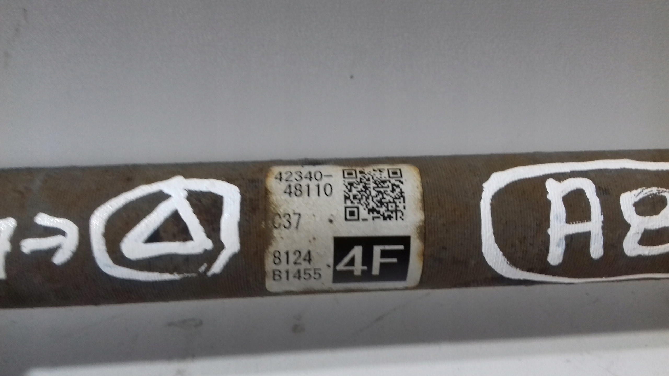 LEXUS NX 300 LIFT semi-axis right rear part 2017