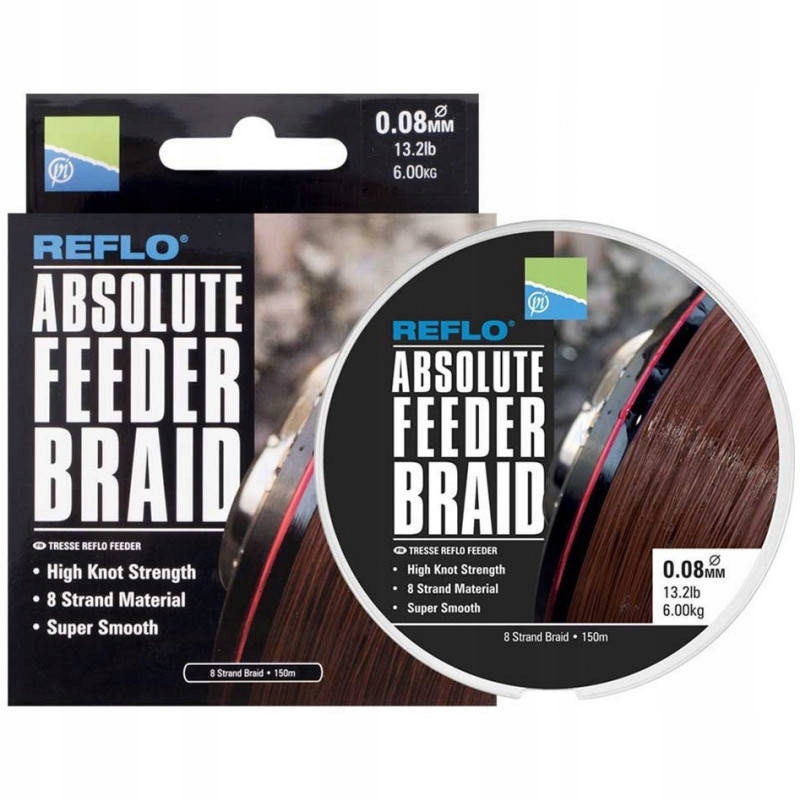 Plecionka Preston Reflo Absolute Feeder Braid 0,10MM 150M 7,2KG