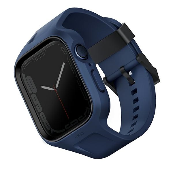 Pásek Z Pouzdro Uniq Monos Pro Apple Watch 44/45 MM, Modrý, Ochrana