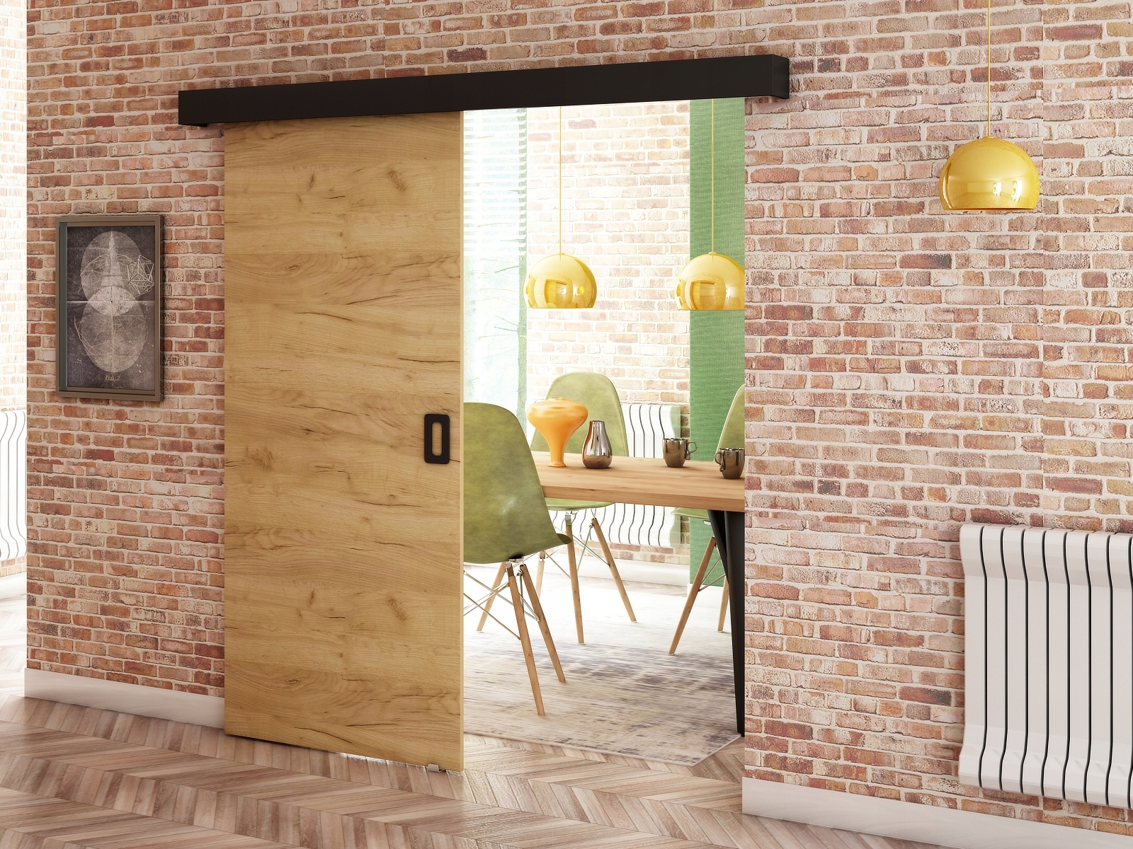 BENI 90 wzór nr 1 DRZWI PRZESUWNE naścienne Marka Abiks Meble