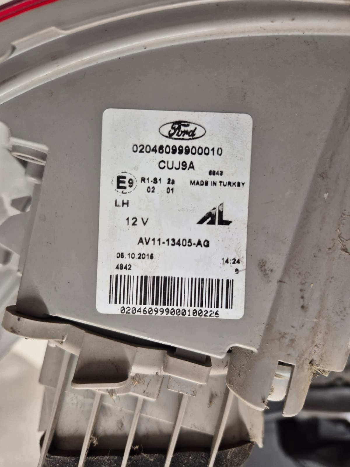FORD B-MAX 12- light left rear part rear AV11-13405-AG