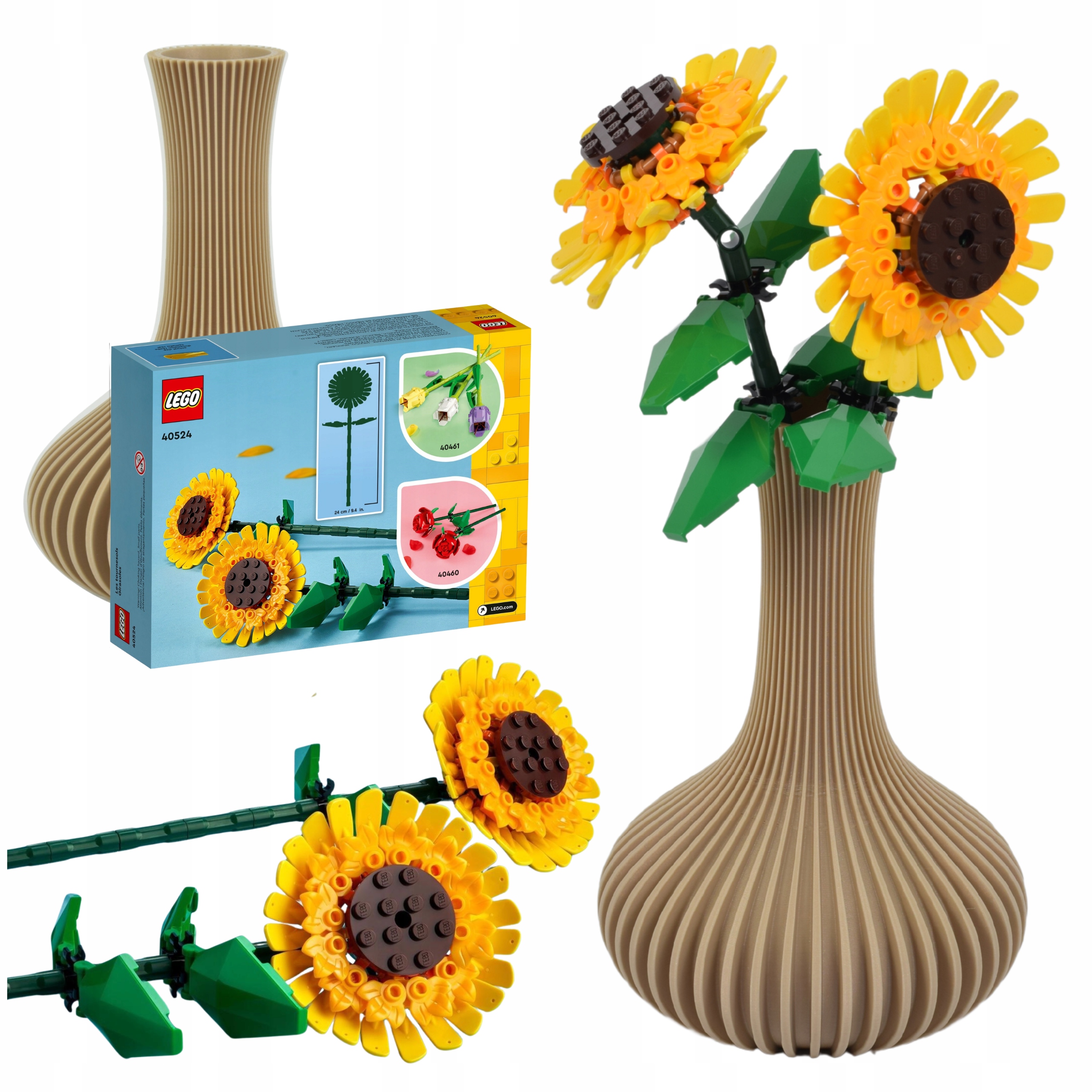 Dárková Sada Slunečnice Lego Béžová Váza Vormis na Den učitelů