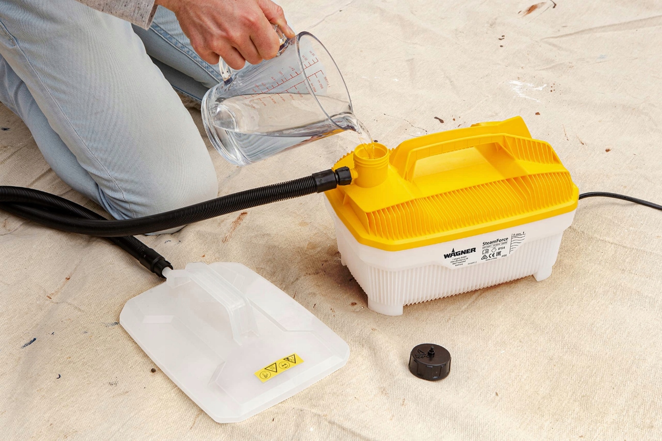 PAROWE urządzenie do USUWANIA TAPET 2000W PAROWNICA do zdzierania tapety 4L Moc 2000 W