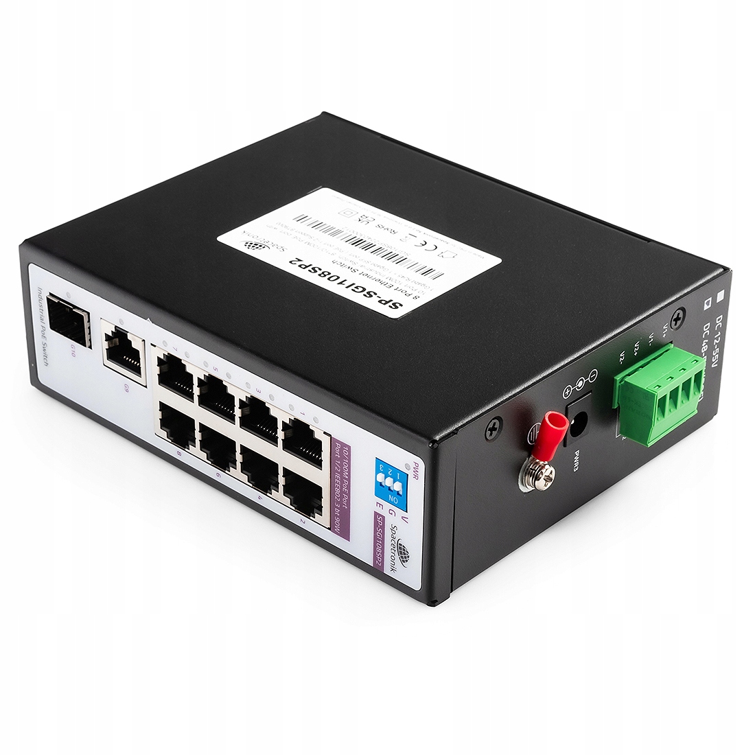 Switch 8-portový SP-SGI108SP2 Průmyslový PoE Sfp