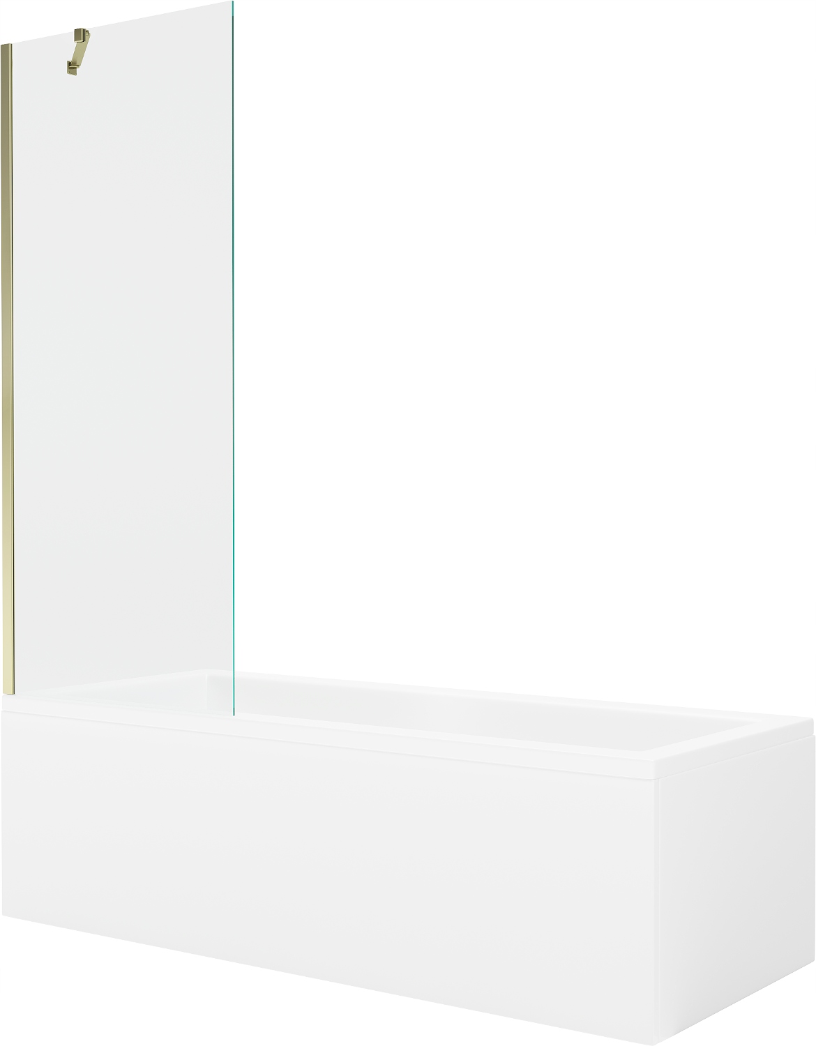 Mexen Cubik Wanna 150 x 70 CM Obudowa Akrylowa Parawan Next 70 CM Złoty