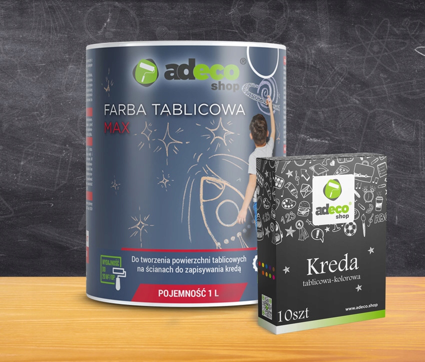 

Adeco Farba tablicowa kolor granatowy 1L na 10 m²