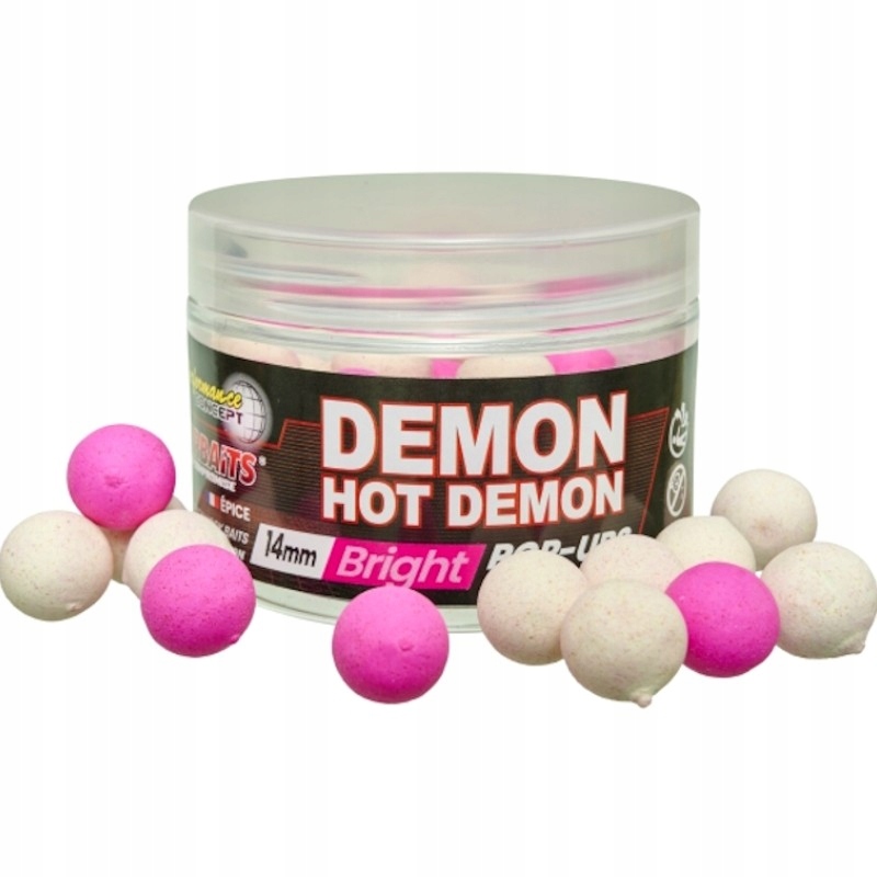 Kulki Haczykowe Starbaits Performance Concept Hot Demon Bright Pop Up 14mm