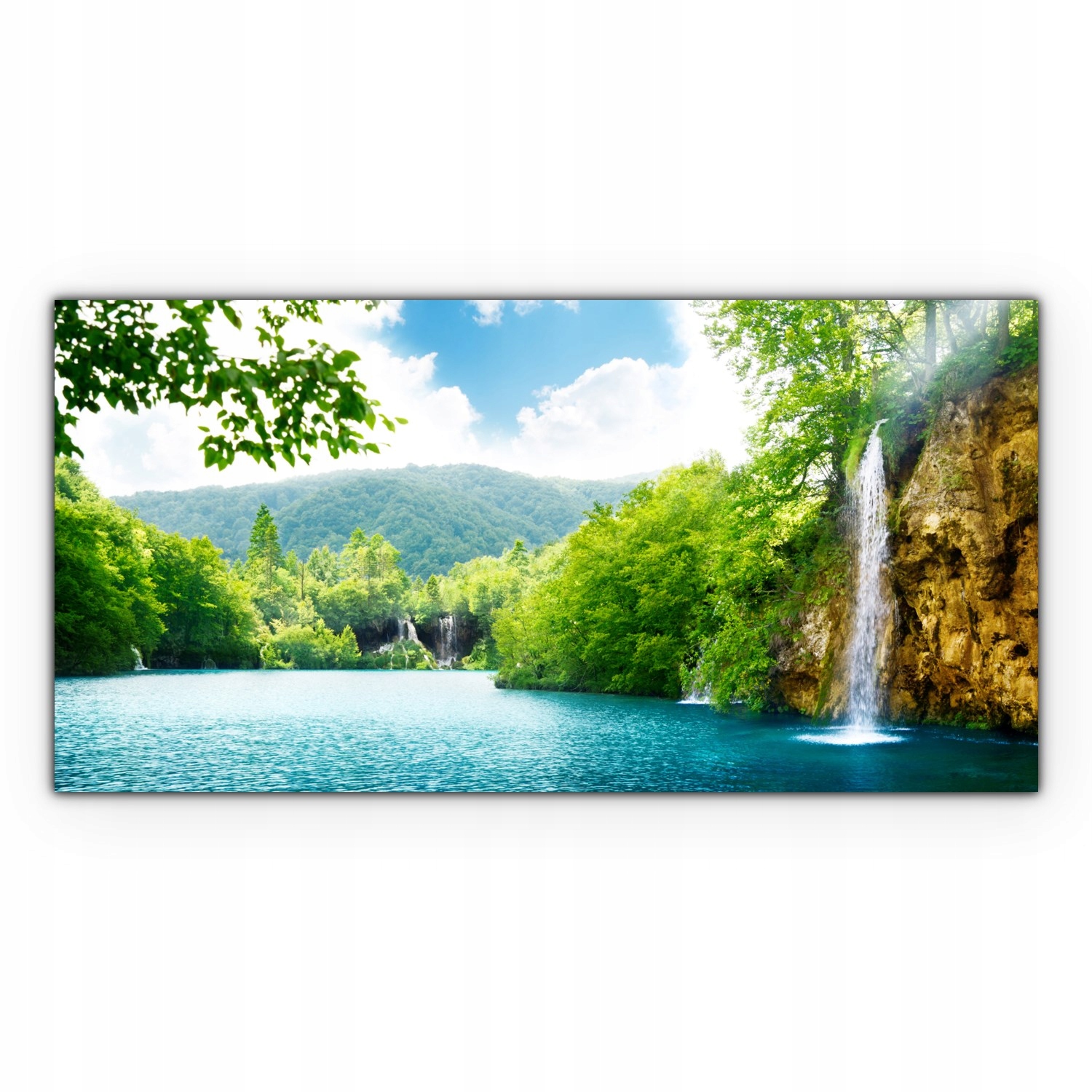 

Obraz Canvas dekoracja 100x50 Wodospad Las Drzewa