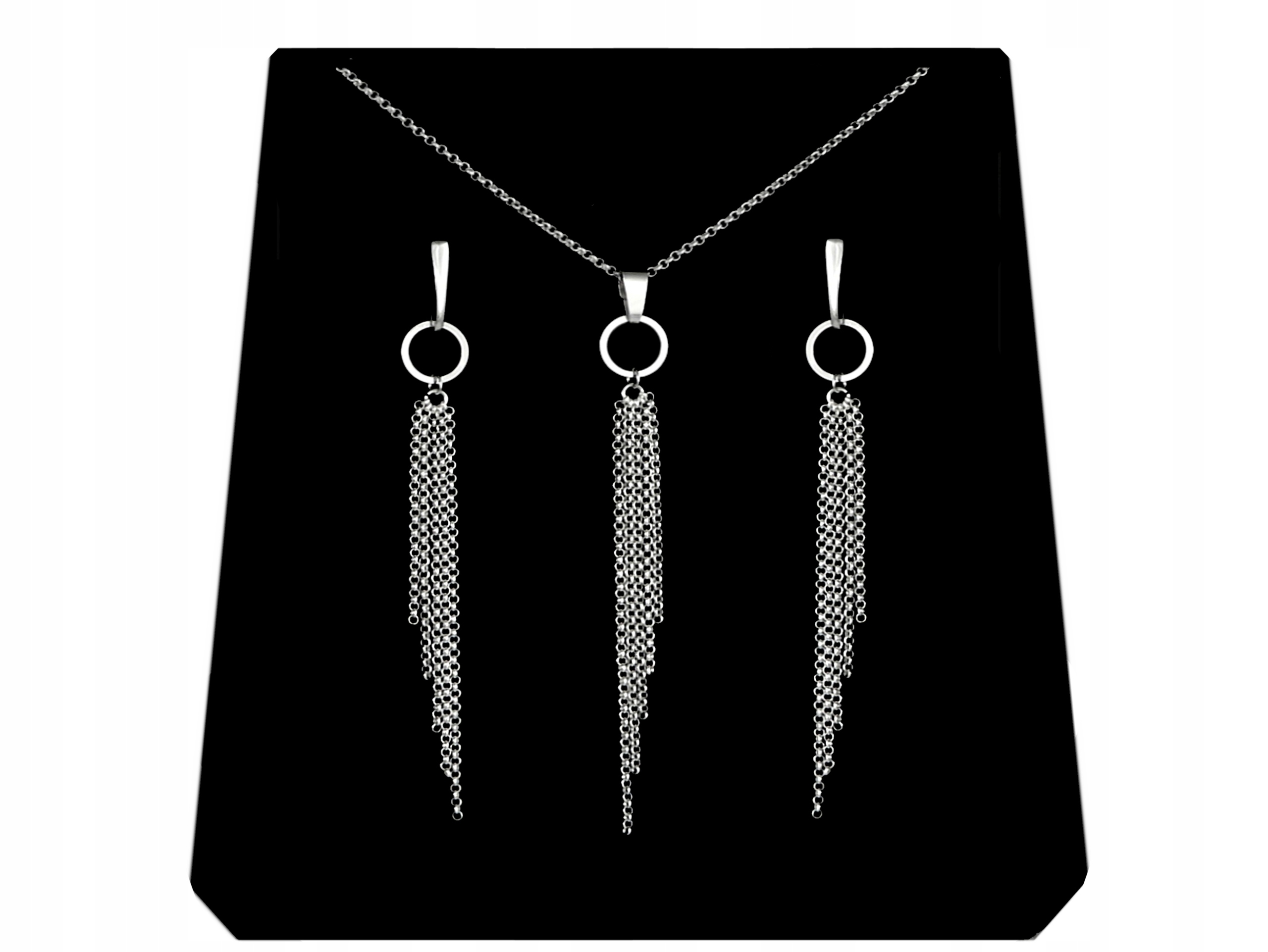 

Przepiękny Srebrny Komplet Chwost srebro 925