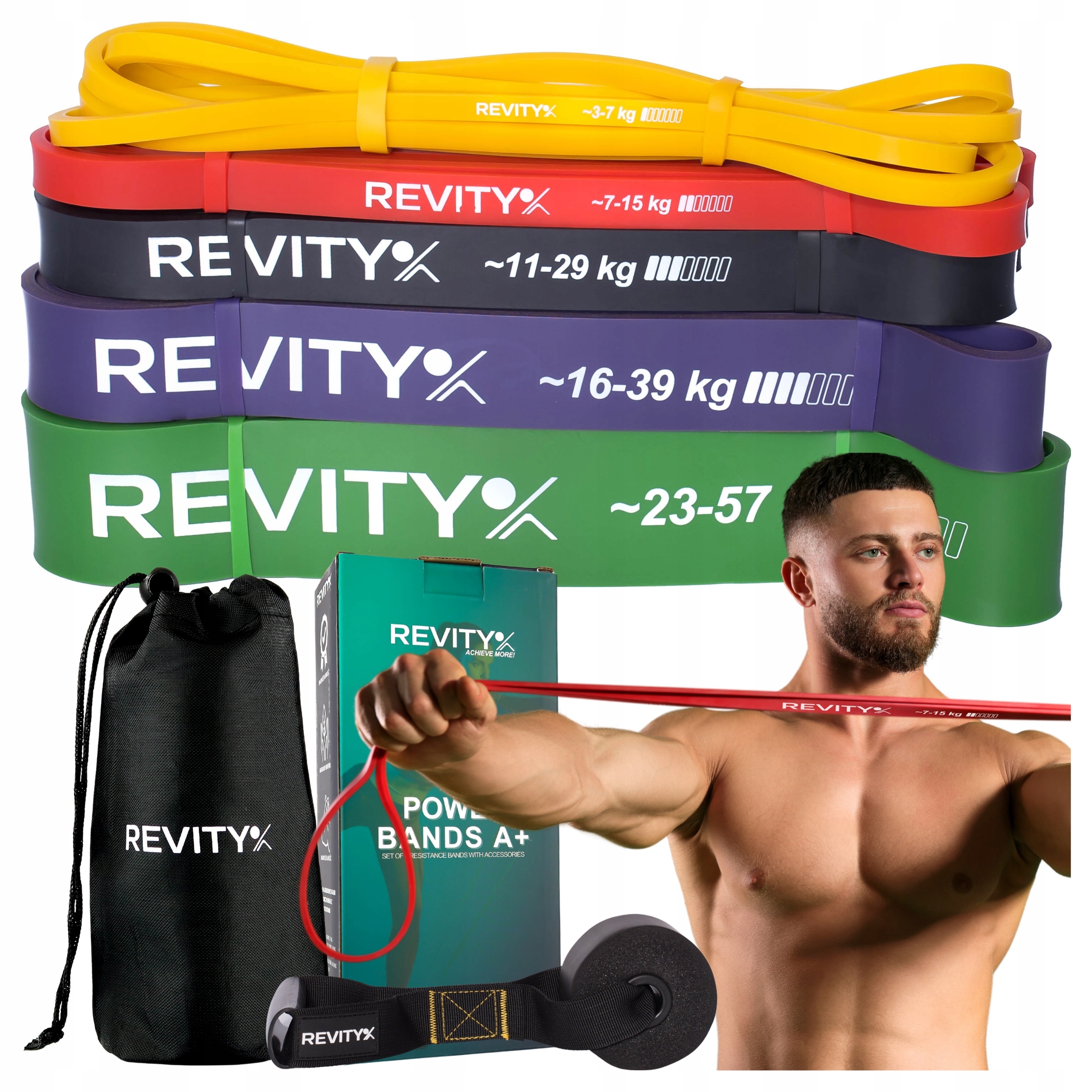 Odporové Gumy Pro Cvičení Power Bands Pro Crossfitové Vytahování, Vysoká Kvalita