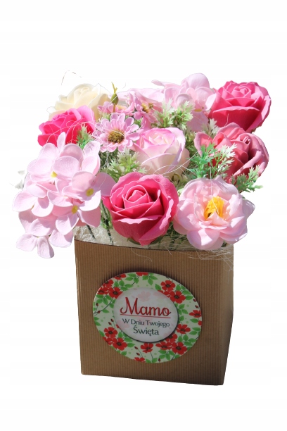 

Flower Box Kwiaty Mydlane Dzień Matki Mamy
