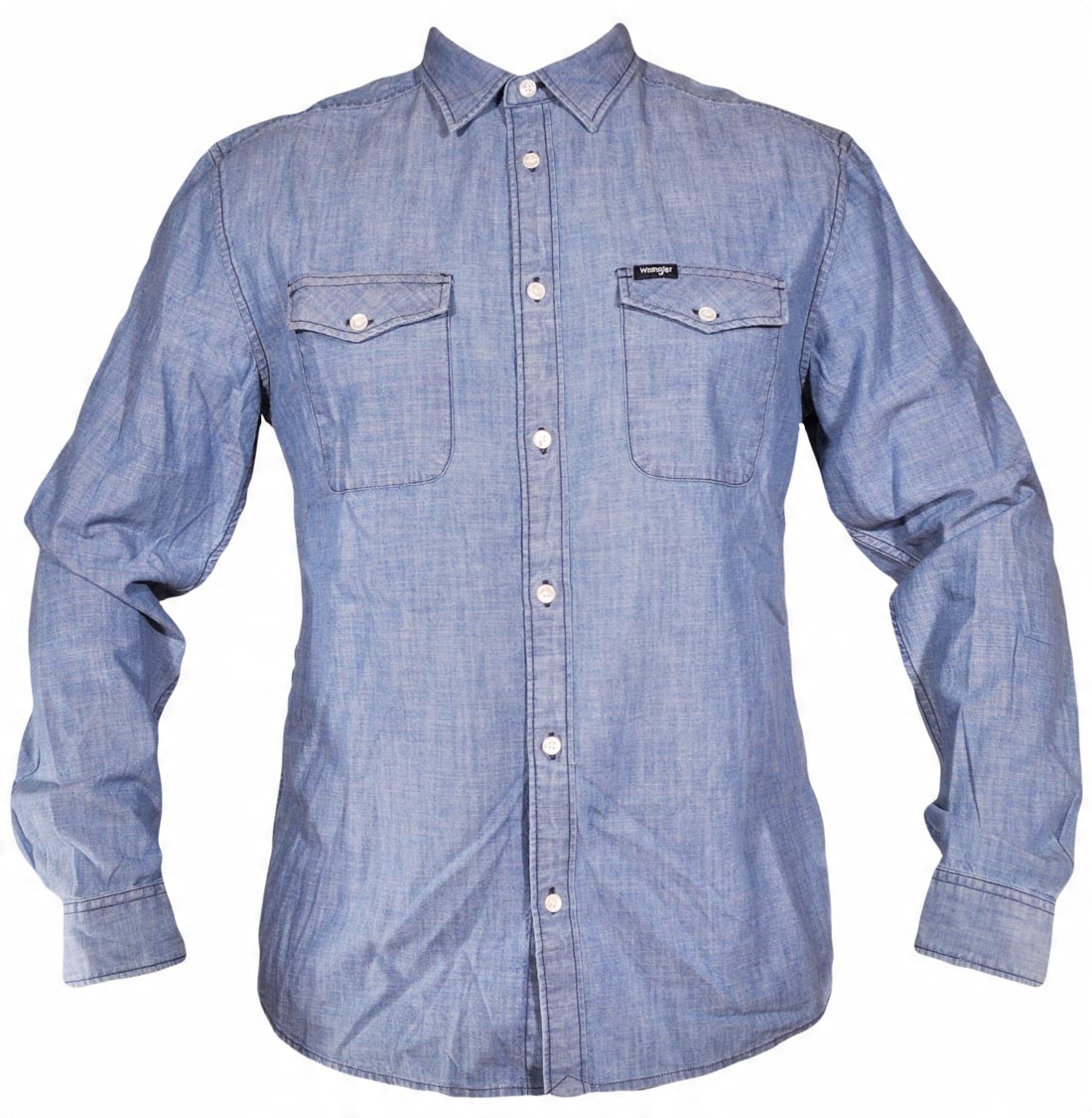 

Wrangler koszula blue Ls 2PKT Flap Shirt _ 38 M